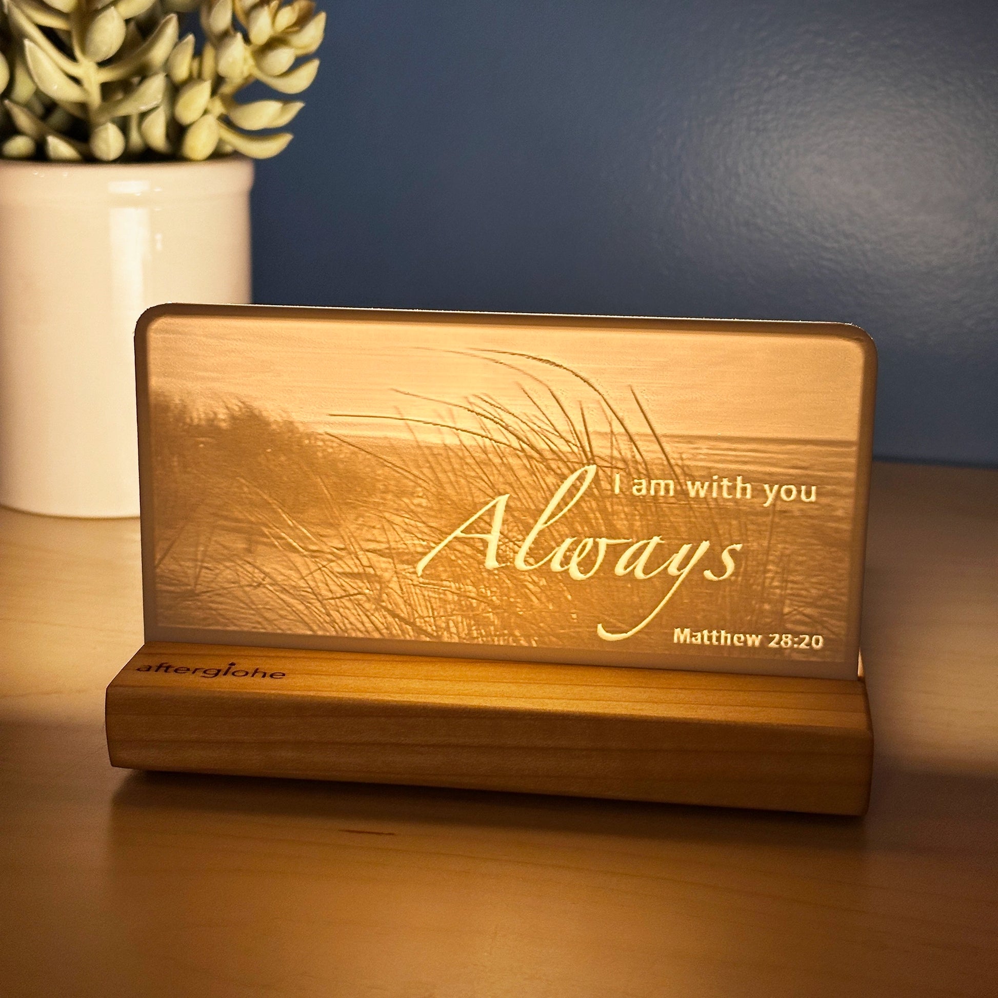 Matthew 28:20 | Candle Lit Photo Canvas