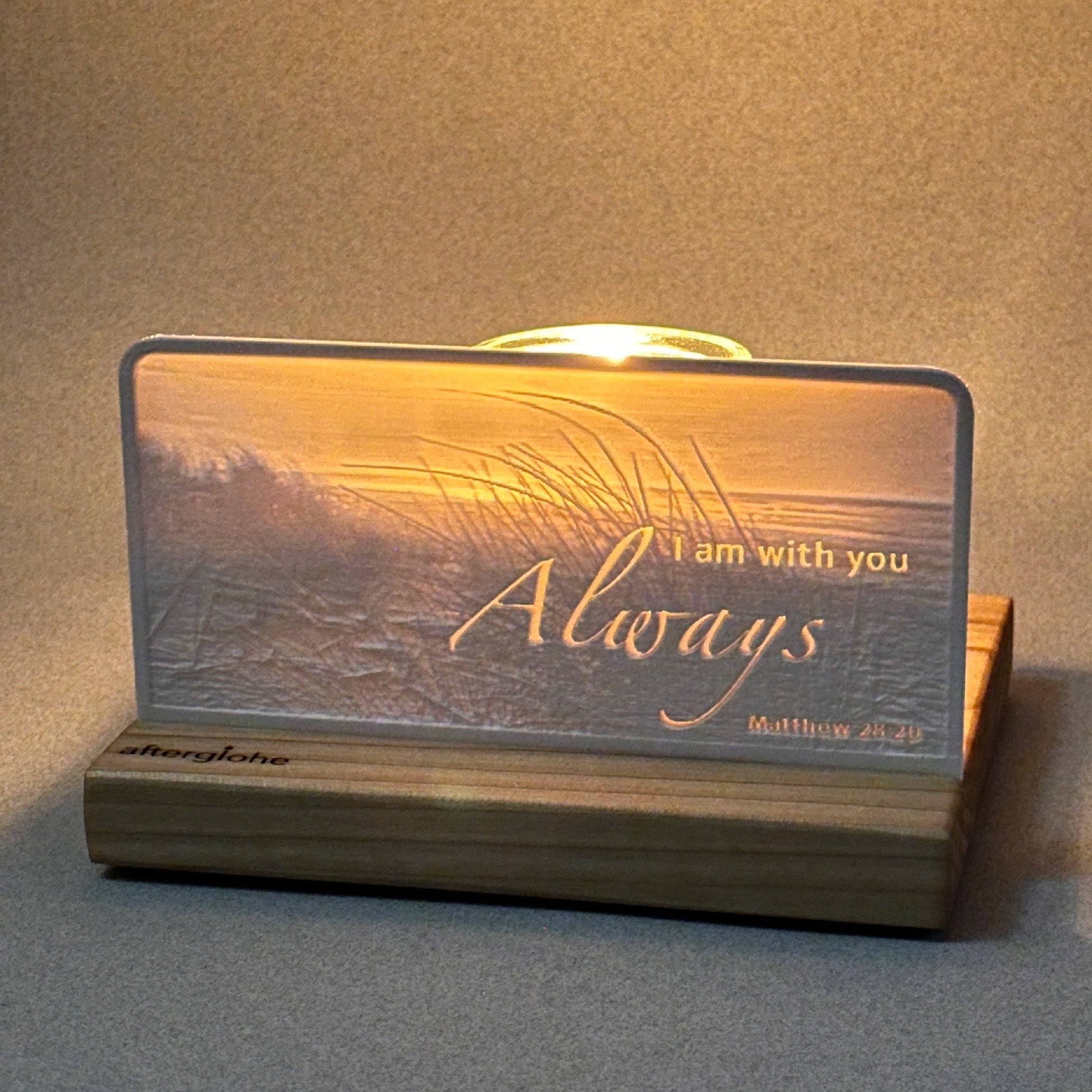 Matthew 28:20 | Candle Lit Photo Canvas