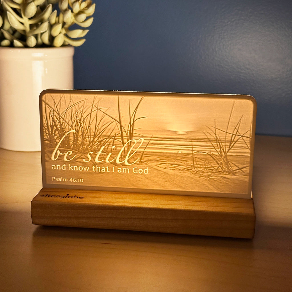 Psalm 46:10 | Candle Lit Photo Canvas