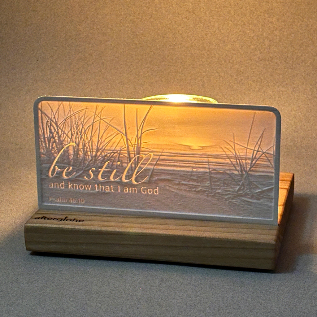 Psalm 46:10 | Candle Lit Photo Canvas