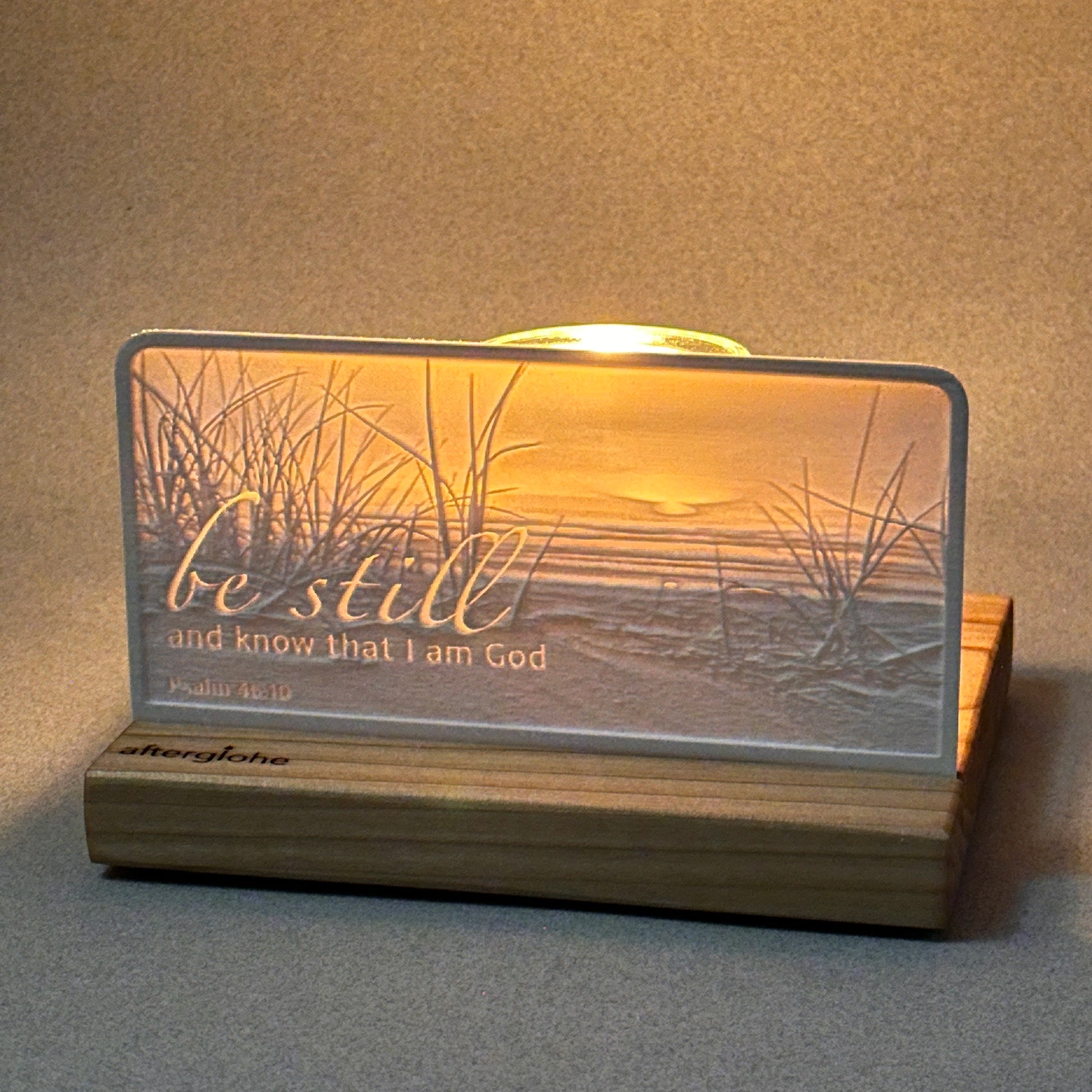 Psalm 46:10 | Candle Lit Photo Canvas