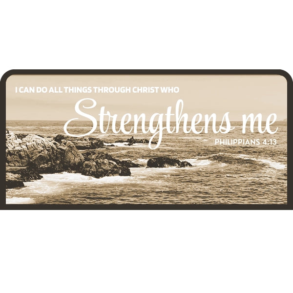 Philippians 4:13 | Candle Lit Photo Canvas