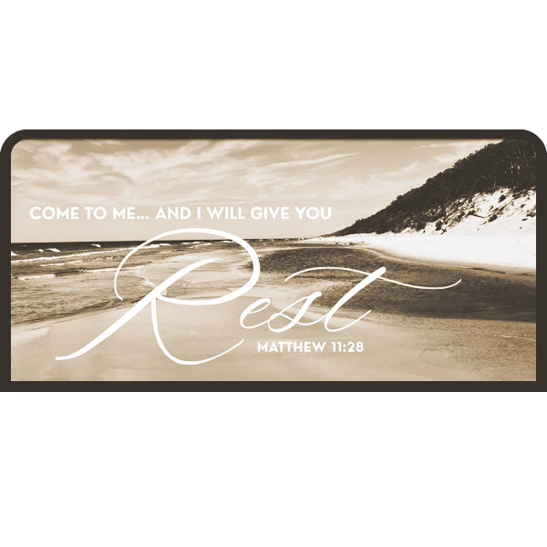 Matthew 11:28 | Candle Lit Photo Canvas