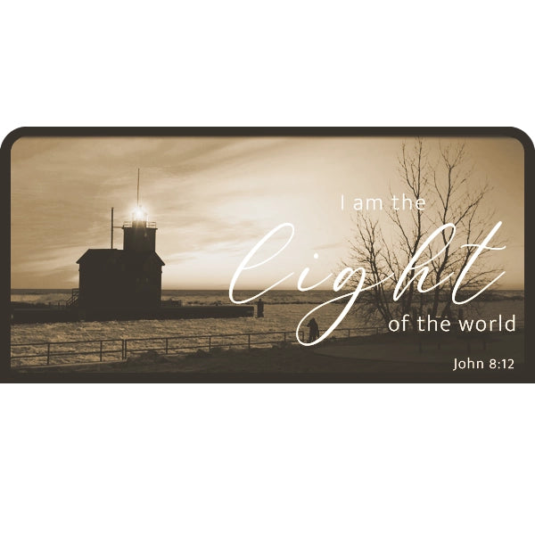 John 8:12 | Candle Lit Photo Canvas