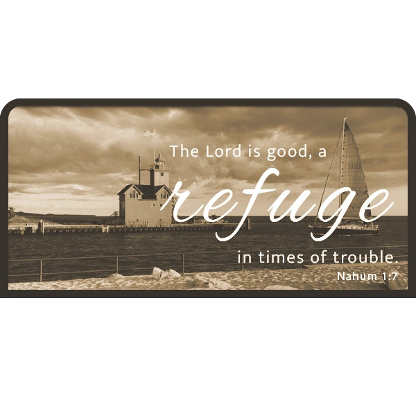 Nahum 1:7 | Candle Lit Photo Canvas