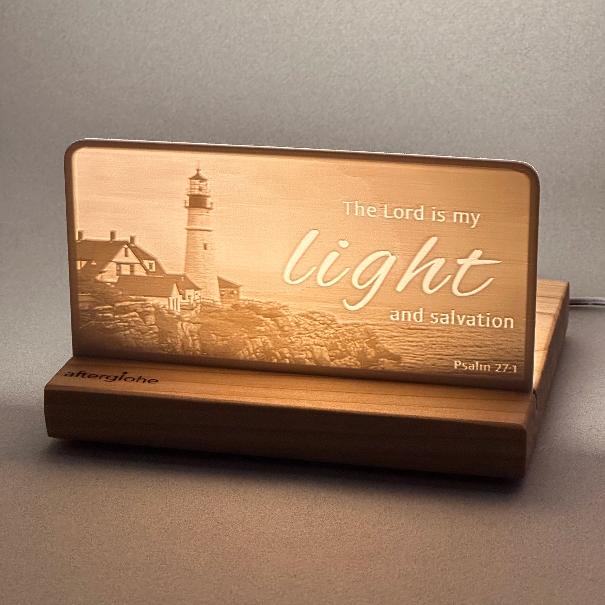 Psalm 27:1 | Candle Lit Photo Canvas