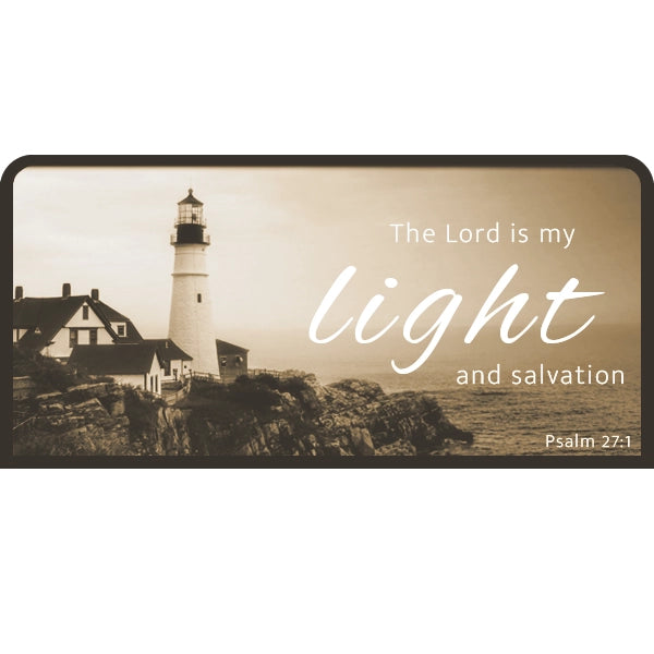 Psalm 27:1 | Candle Lit Photo Canvas