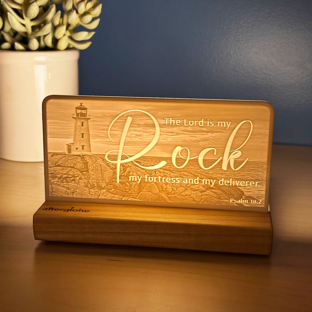 Psalm 18:2 | Candle Lit Photo Canvas