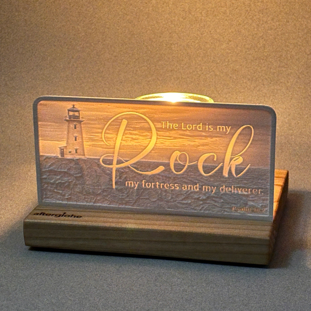 Psalm 18:2 | Candle Lit Photo Canvas