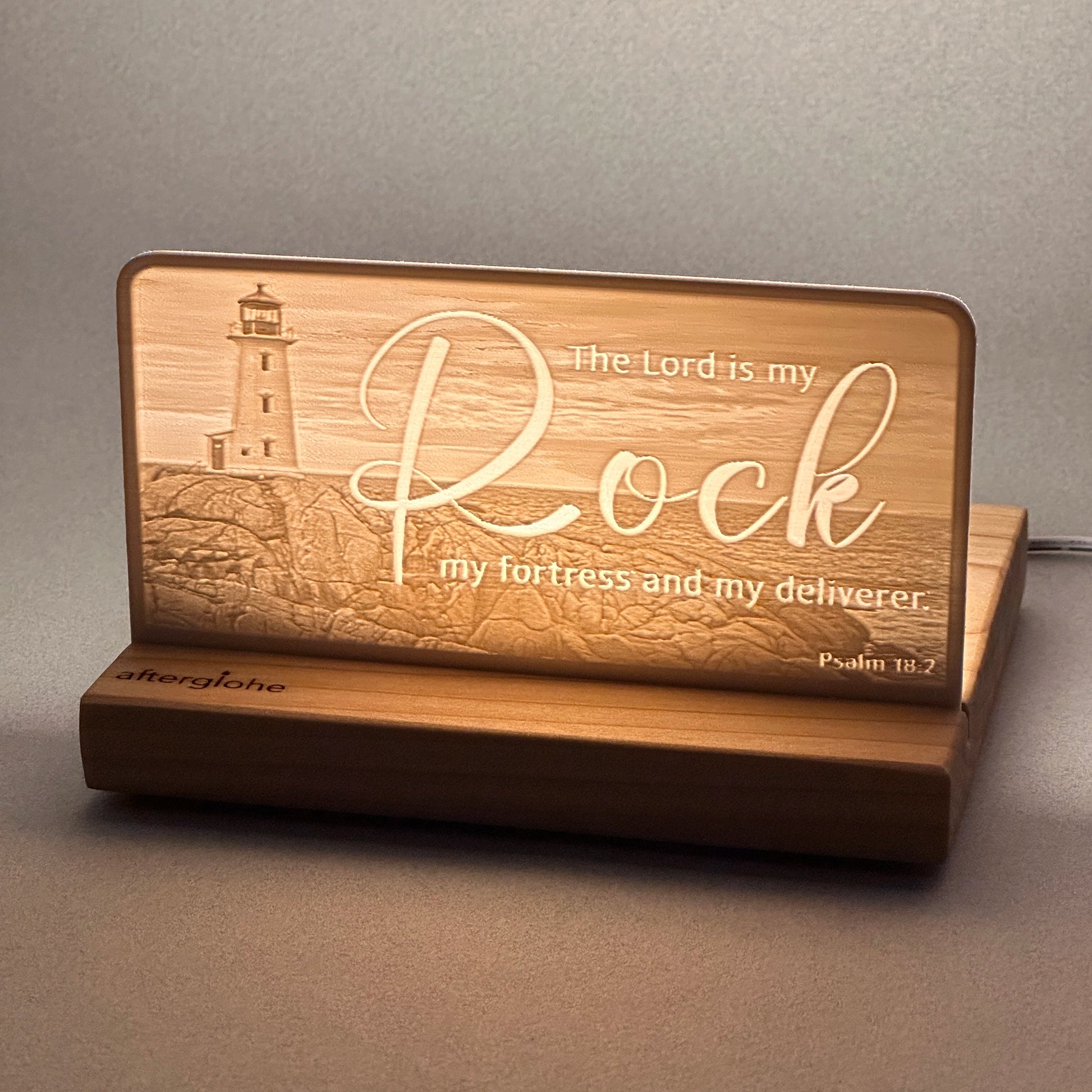 Psalm 18:2 | Candle Lit Photo Canvas