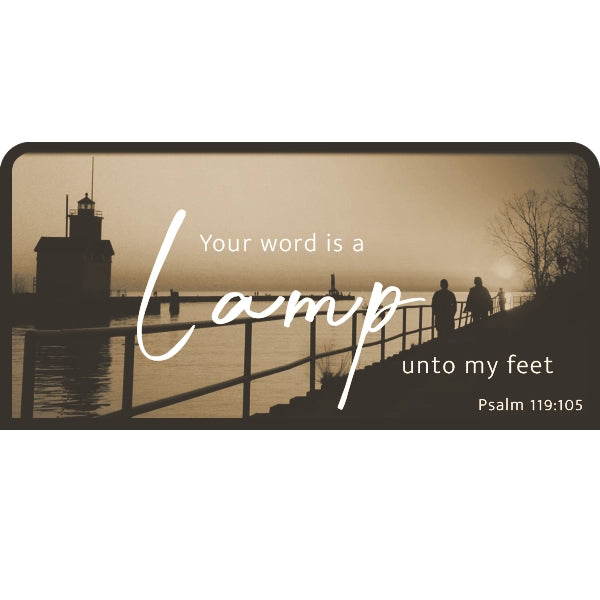 Psalm 119:105 | Candle Lit Photo Canvas