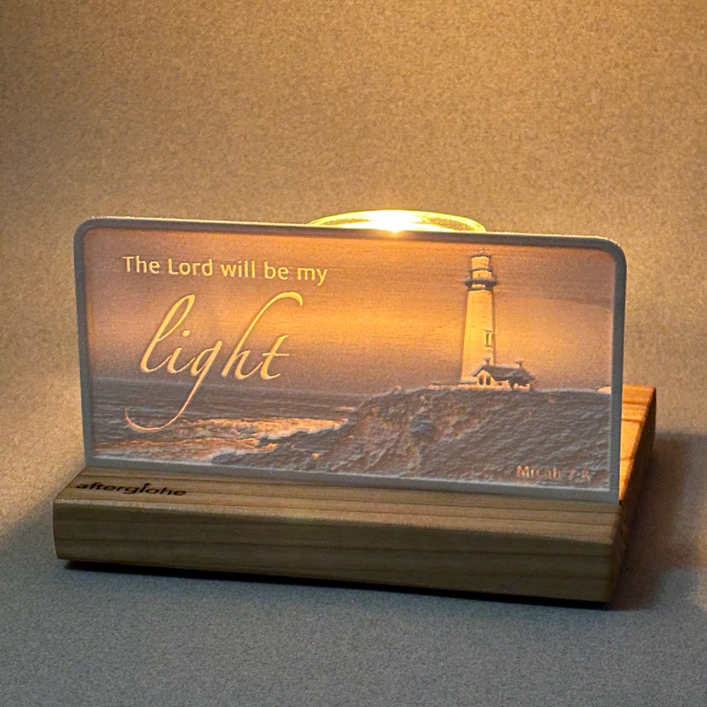 Micah 7:8 | Candle Lit Photo Canvas