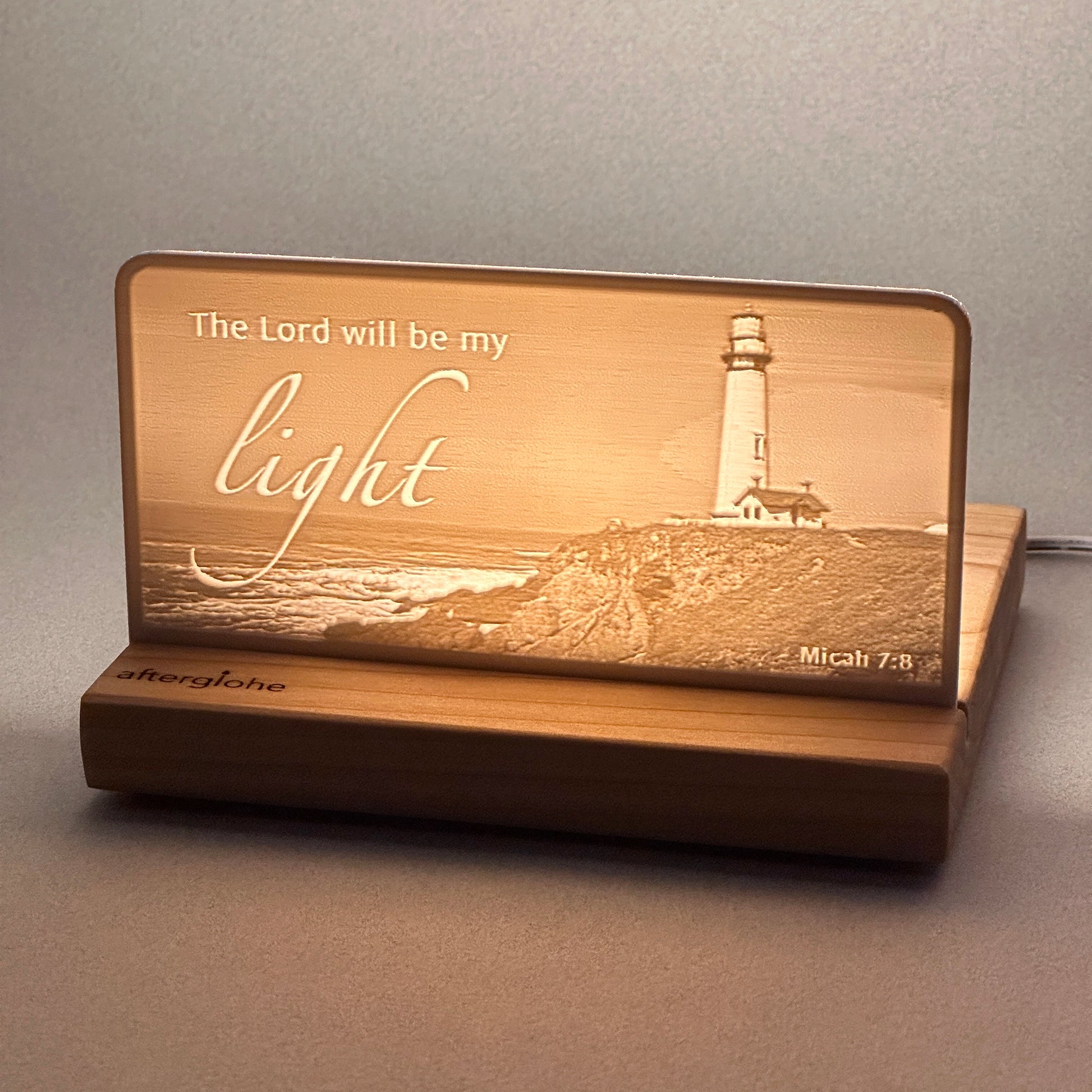 Micah 7:8 | Candle Lit Photo Canvas