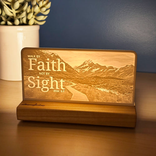 2 Chorinthians 5:7 | Candle Lit Photo Canvas