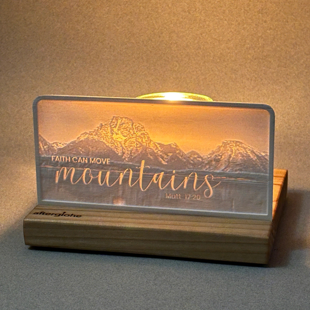 Matthew 17:20 | Candle Lit Photo Canvas