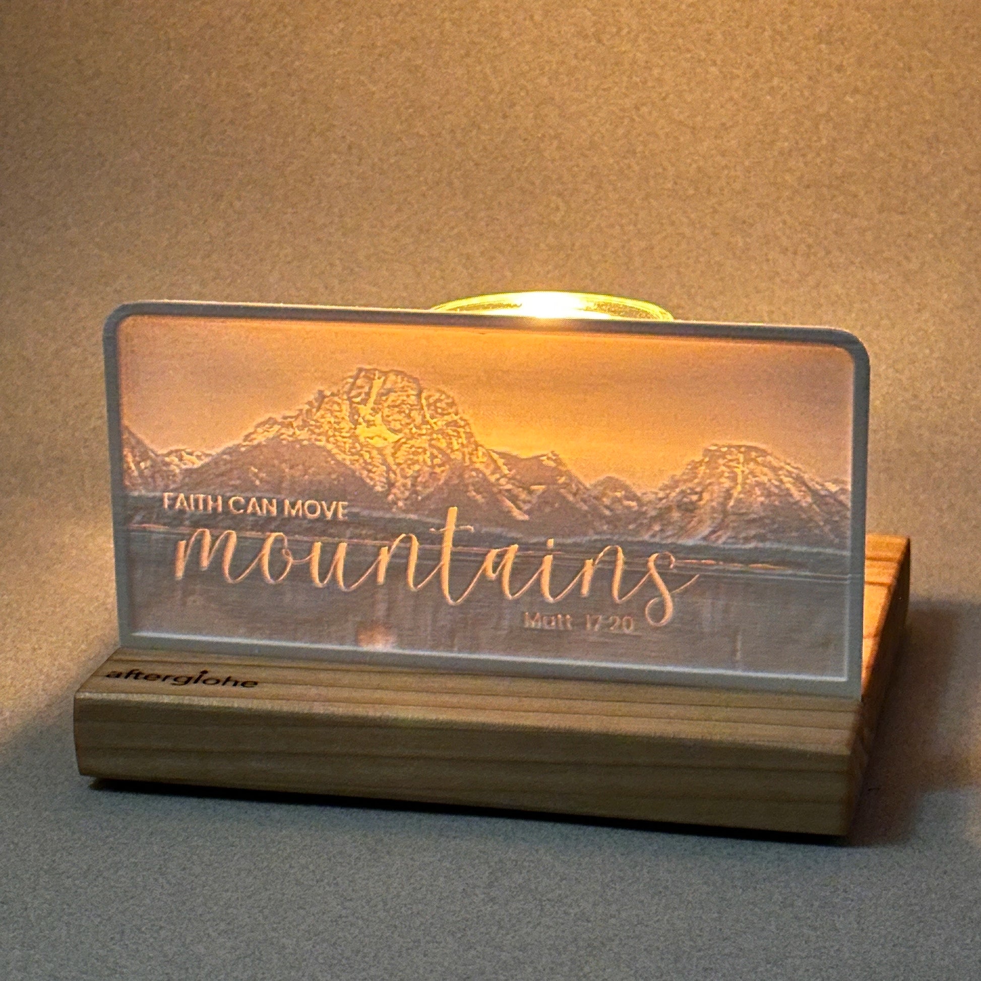Matthew 17:20 | Candle Lit Photo Canvas