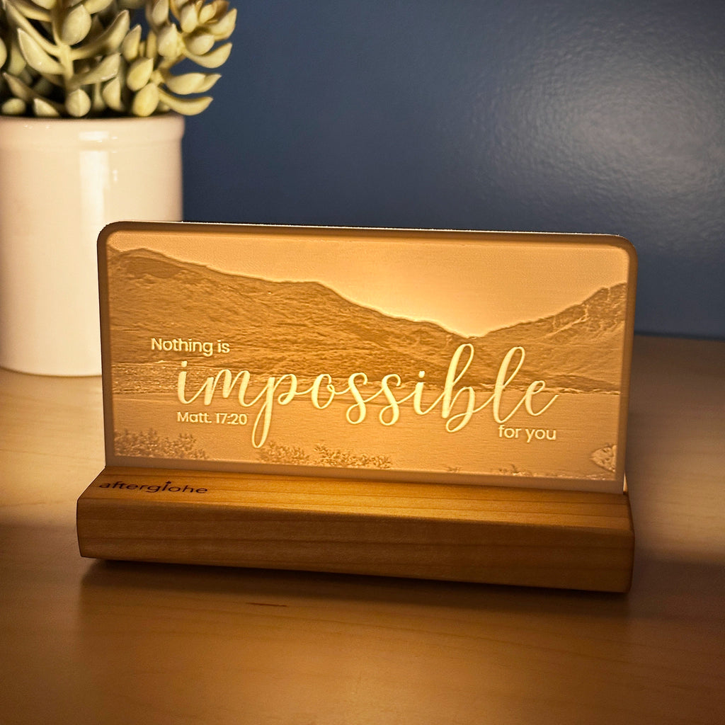 Matthew 17:20 | Candle Lit Photo Canvas