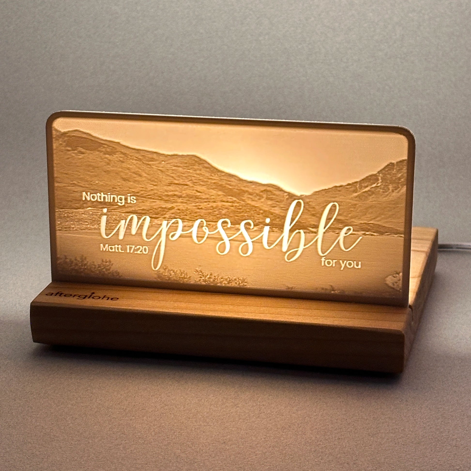 Matthew 17:20 | Candle Lit Photo Canvas