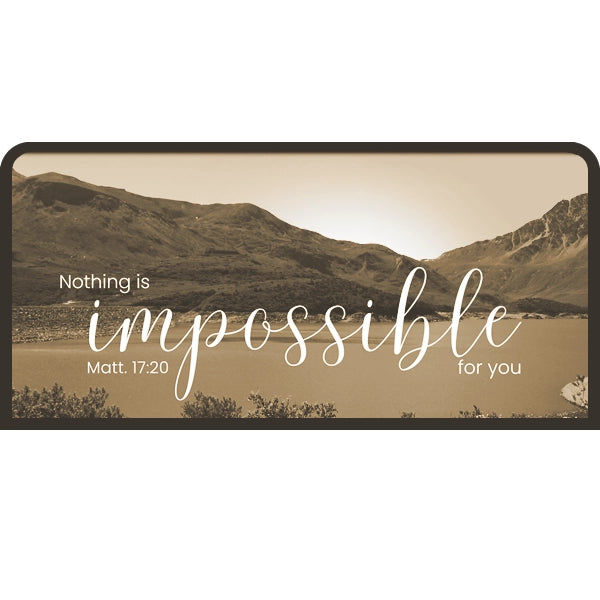 Matthew 17:20 | Candle Lit Photo Canvas