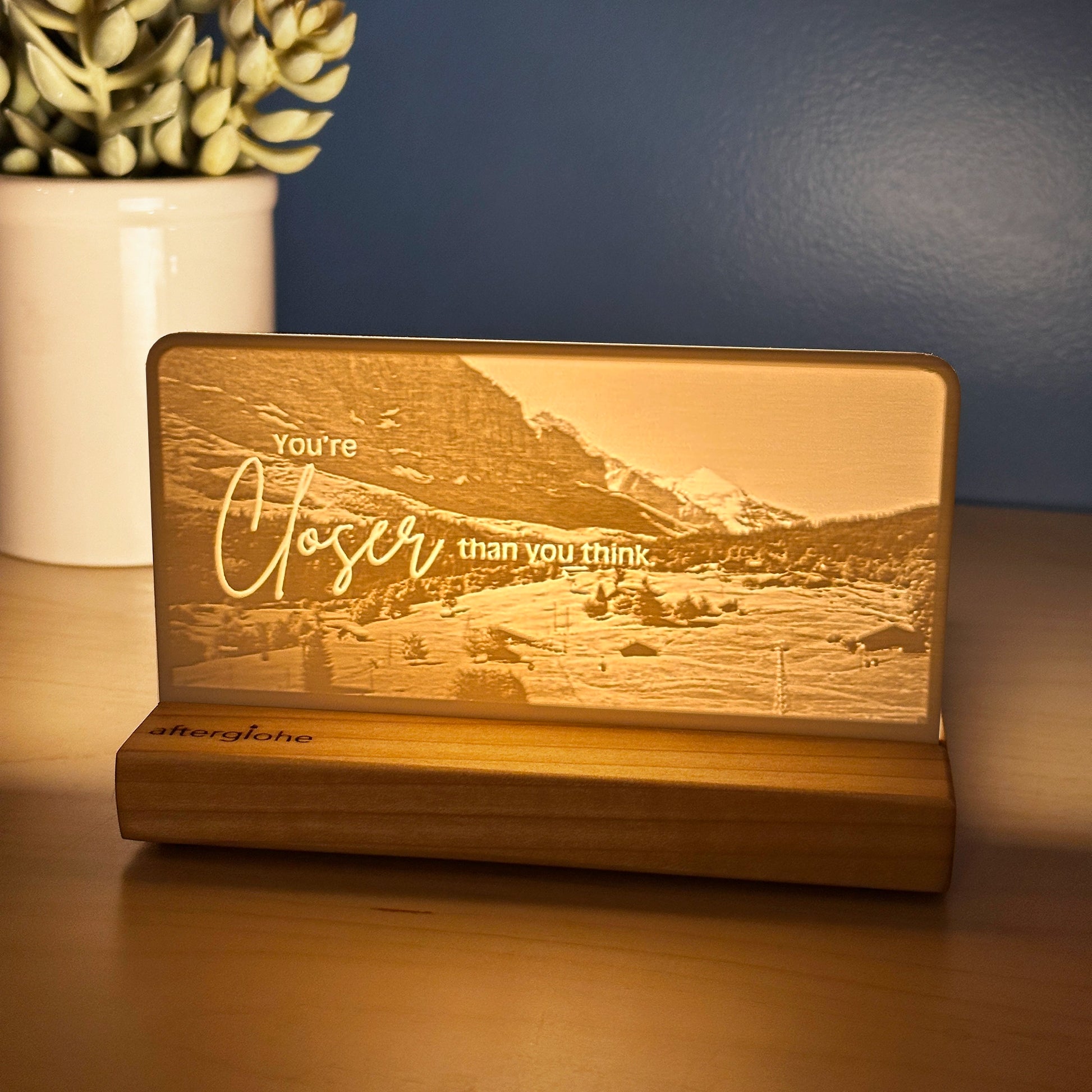 Your Closer than you think | Candle Lit Photo Canvas