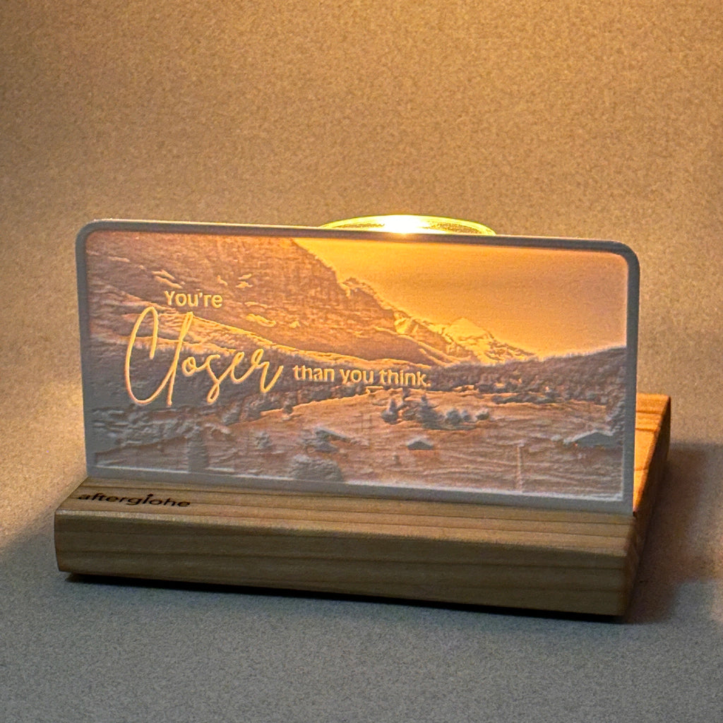Your Closer than you think | Candle Lit Photo Canvas