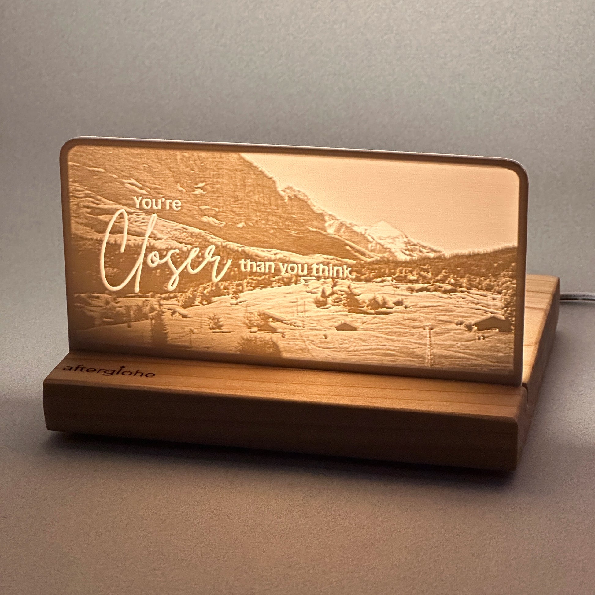 Your Closer than you think | Candle Lit Photo Canvas
