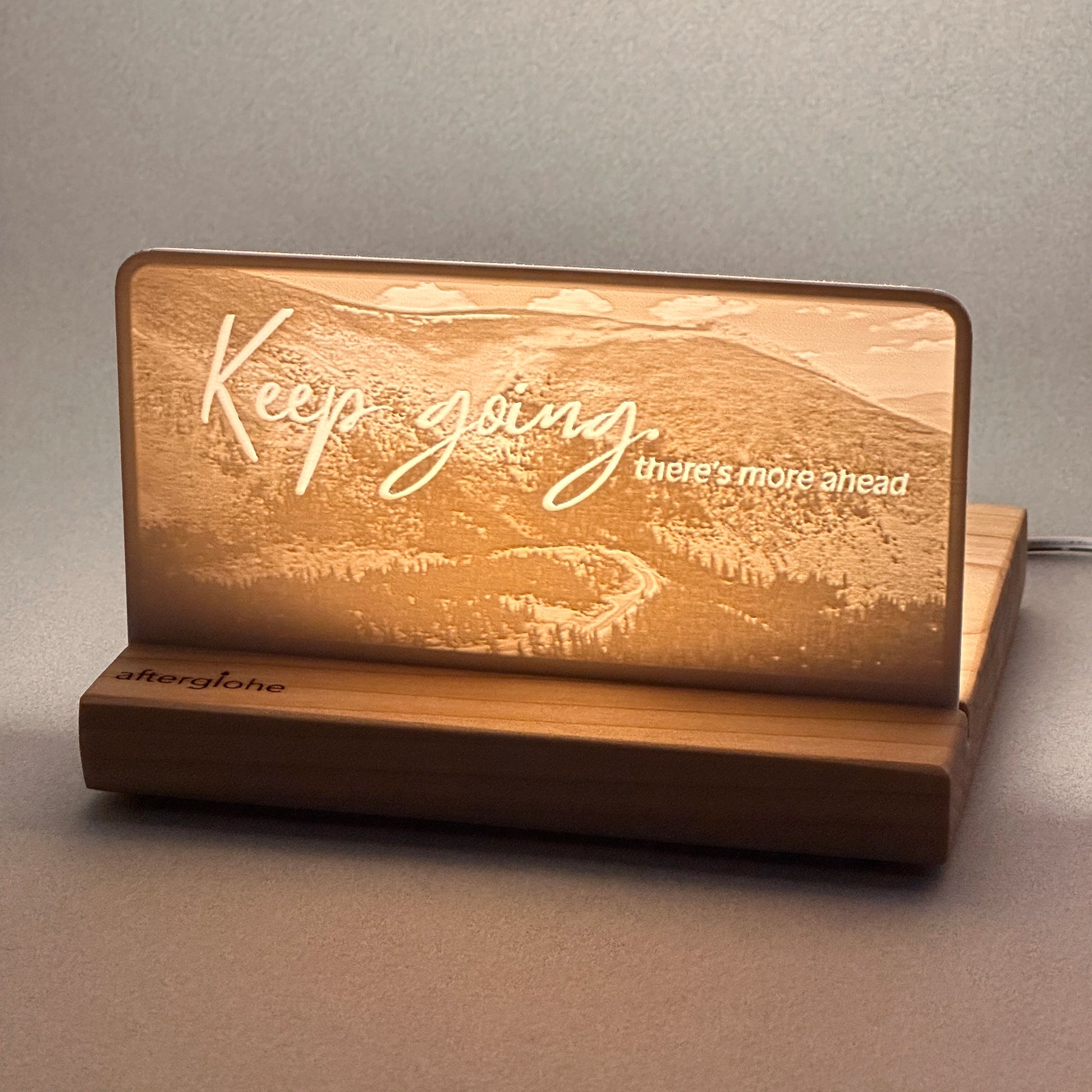 Keep going, there's more ahead | Candle Lit Photo Canvas