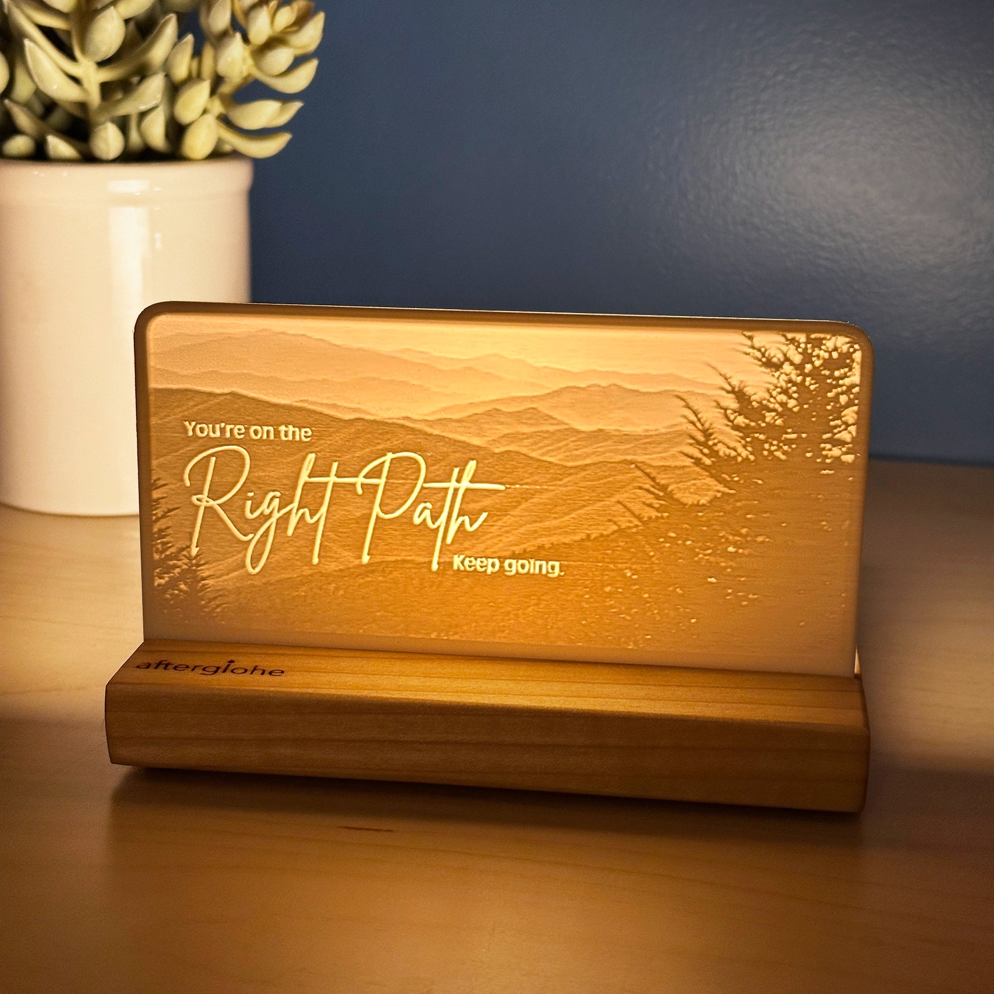 You're on the right path, keep going | Candle Lit Photo Canvas