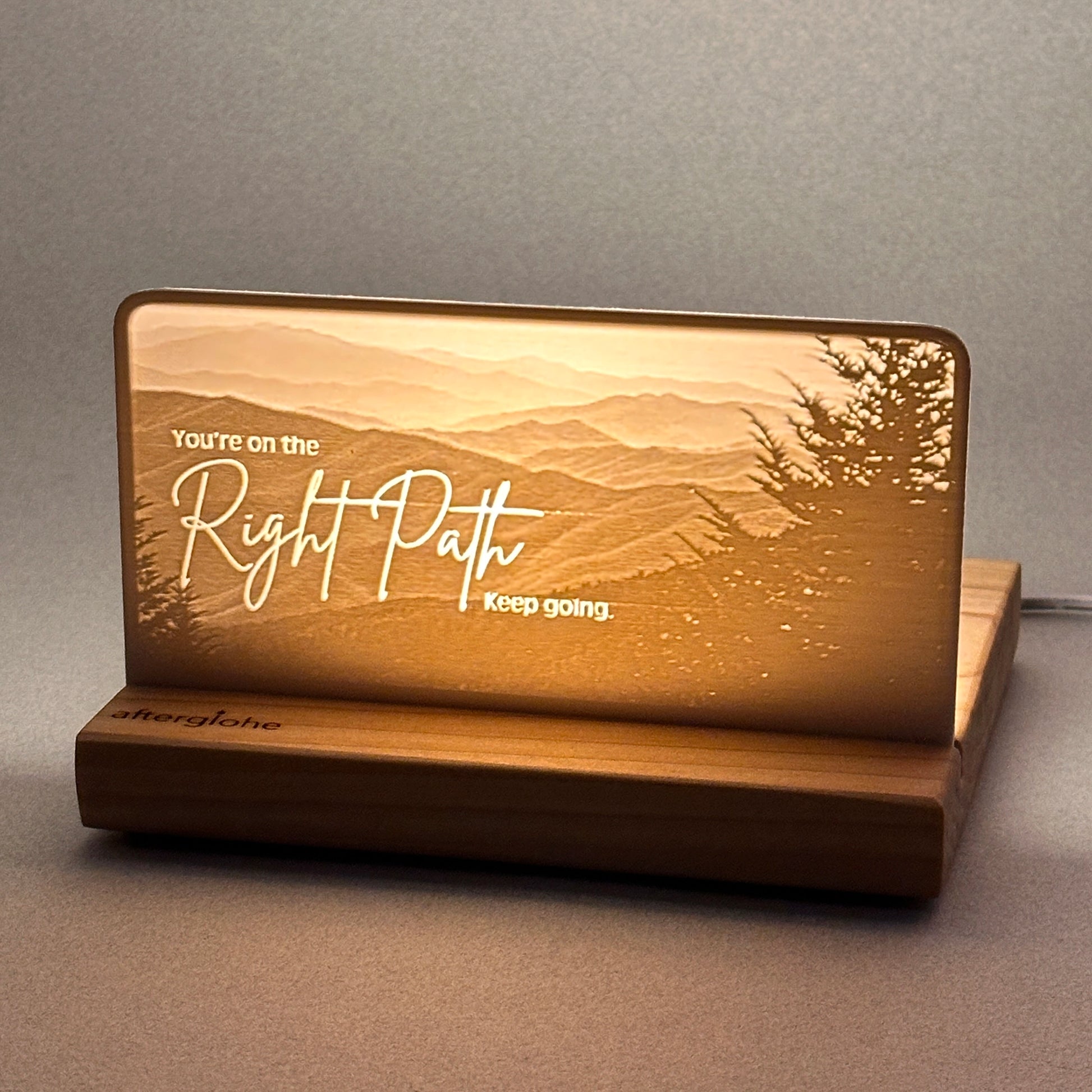 You're on the right path, keep going | Candle Lit Photo Canvas
