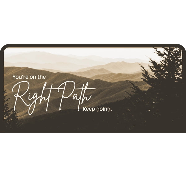 You're on the right path, keep going | Candle Lit Photo Canvas