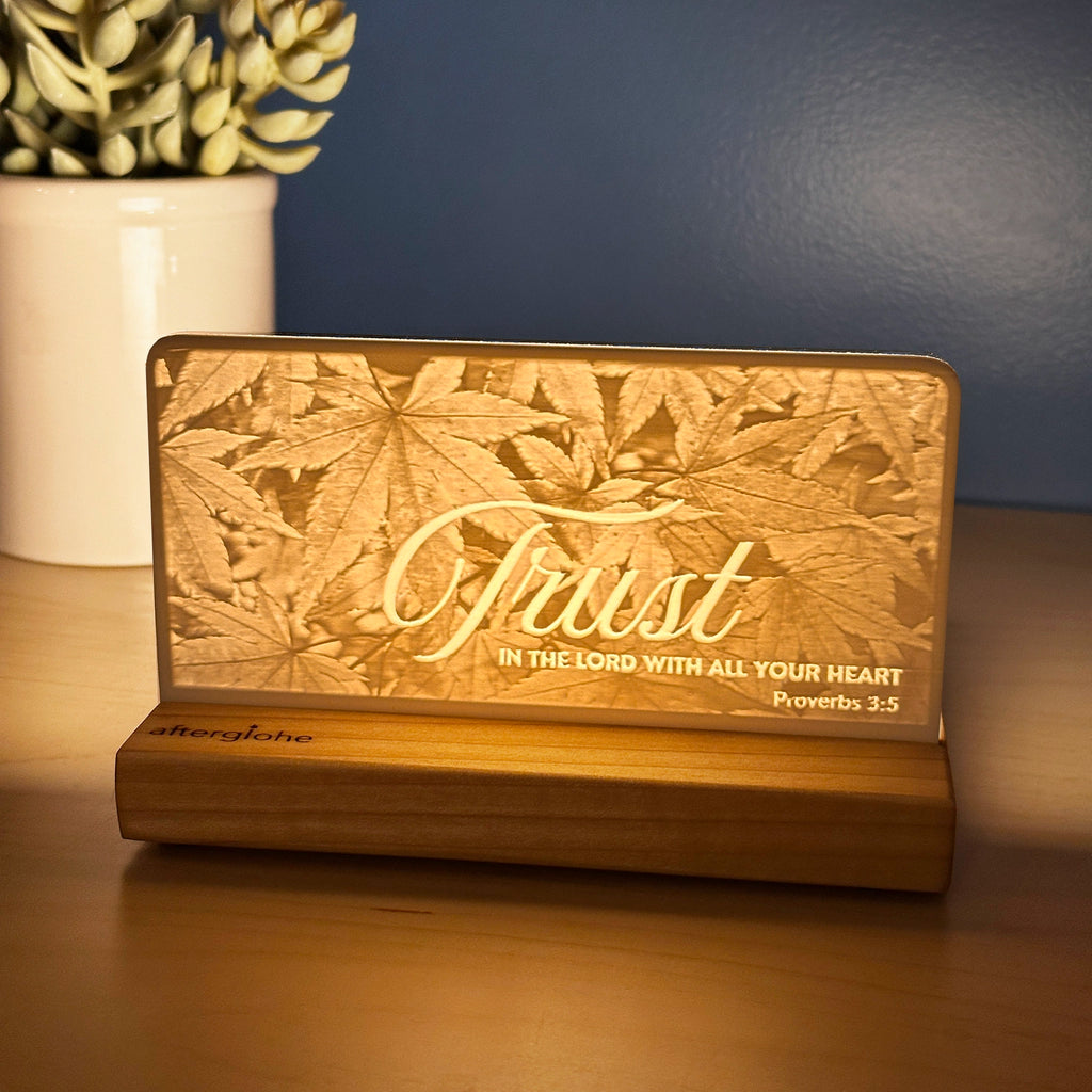 Proverbs 3:5 | Candle Lit Photo Canvas