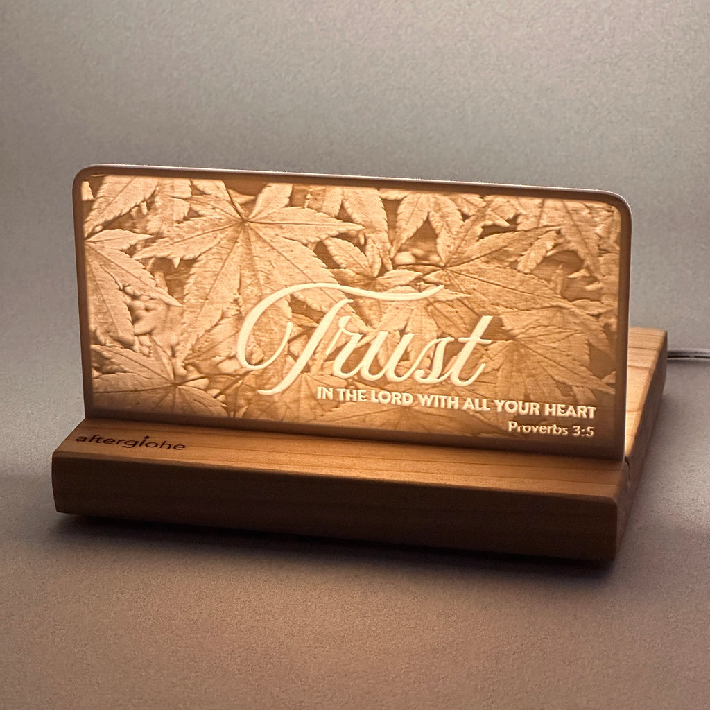 Proverbs 3:5 | Candle Lit Photo Canvas