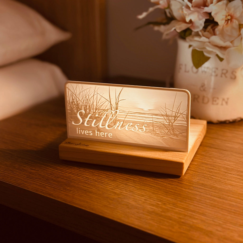 StoryLine-Mini Lithophane Photo Display bedside decor with coastal theme