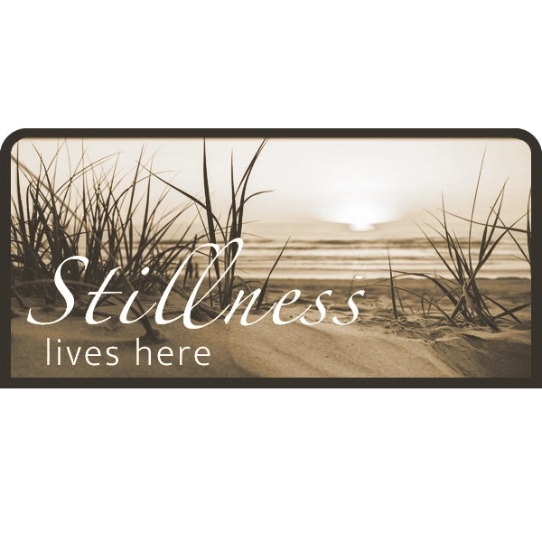 Stillness lives here | Candle Lit Photo Canvas