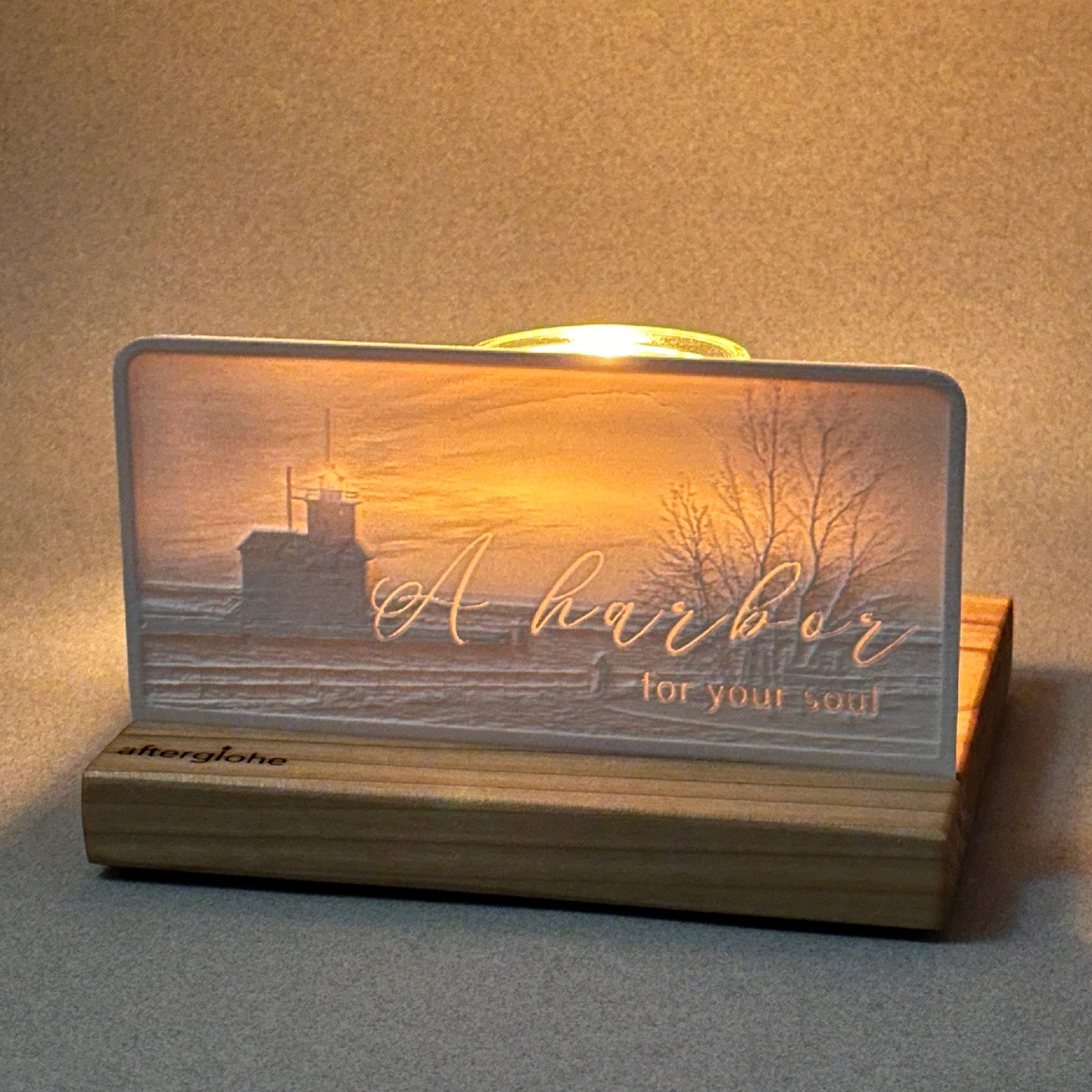 A harbor for your soul | Candle Lit Photo Canvas