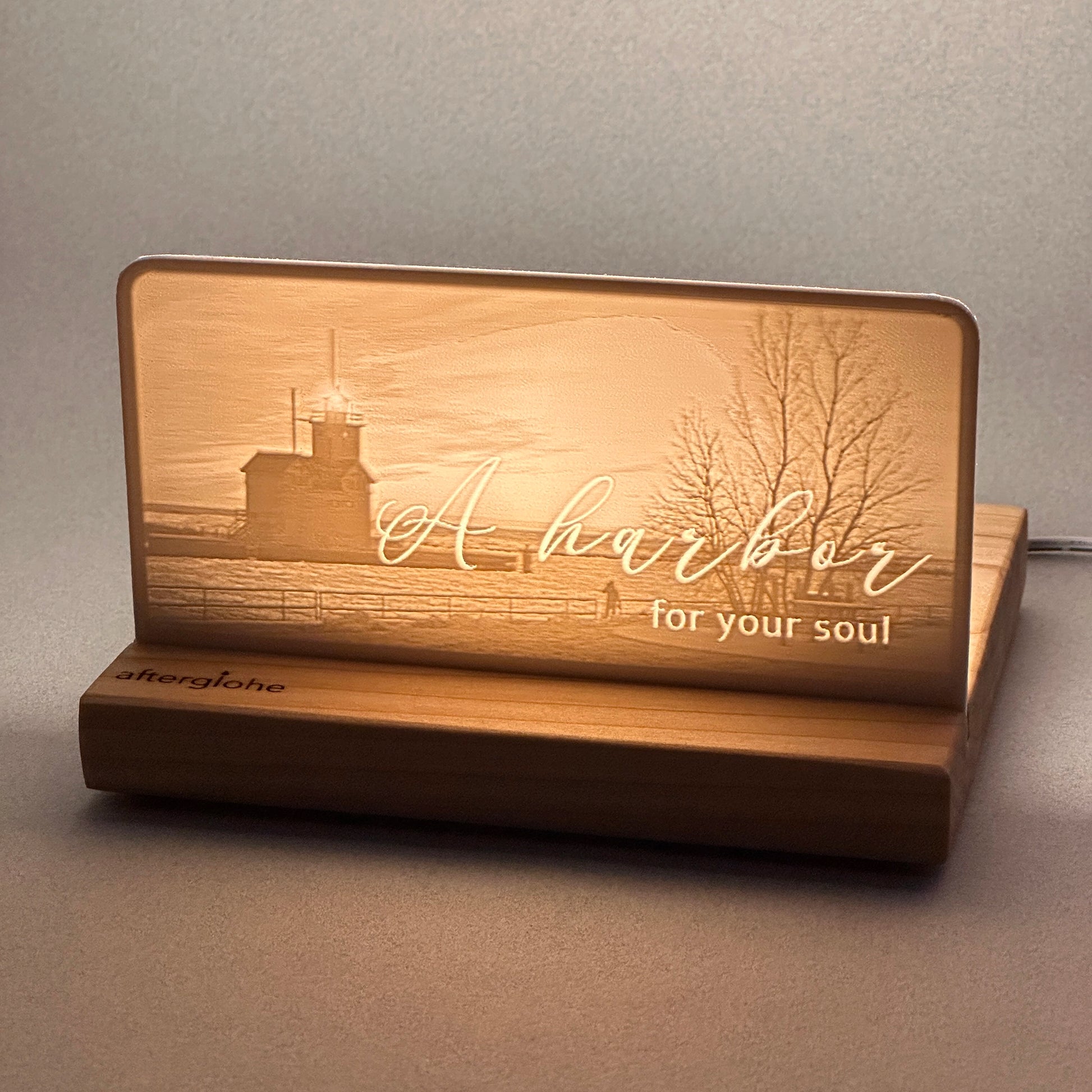 A harbor for your soul | Candle Lit Photo Canvas