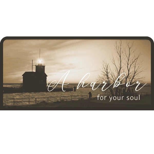 A harbor for your soul | Candle Lit Photo Canvas