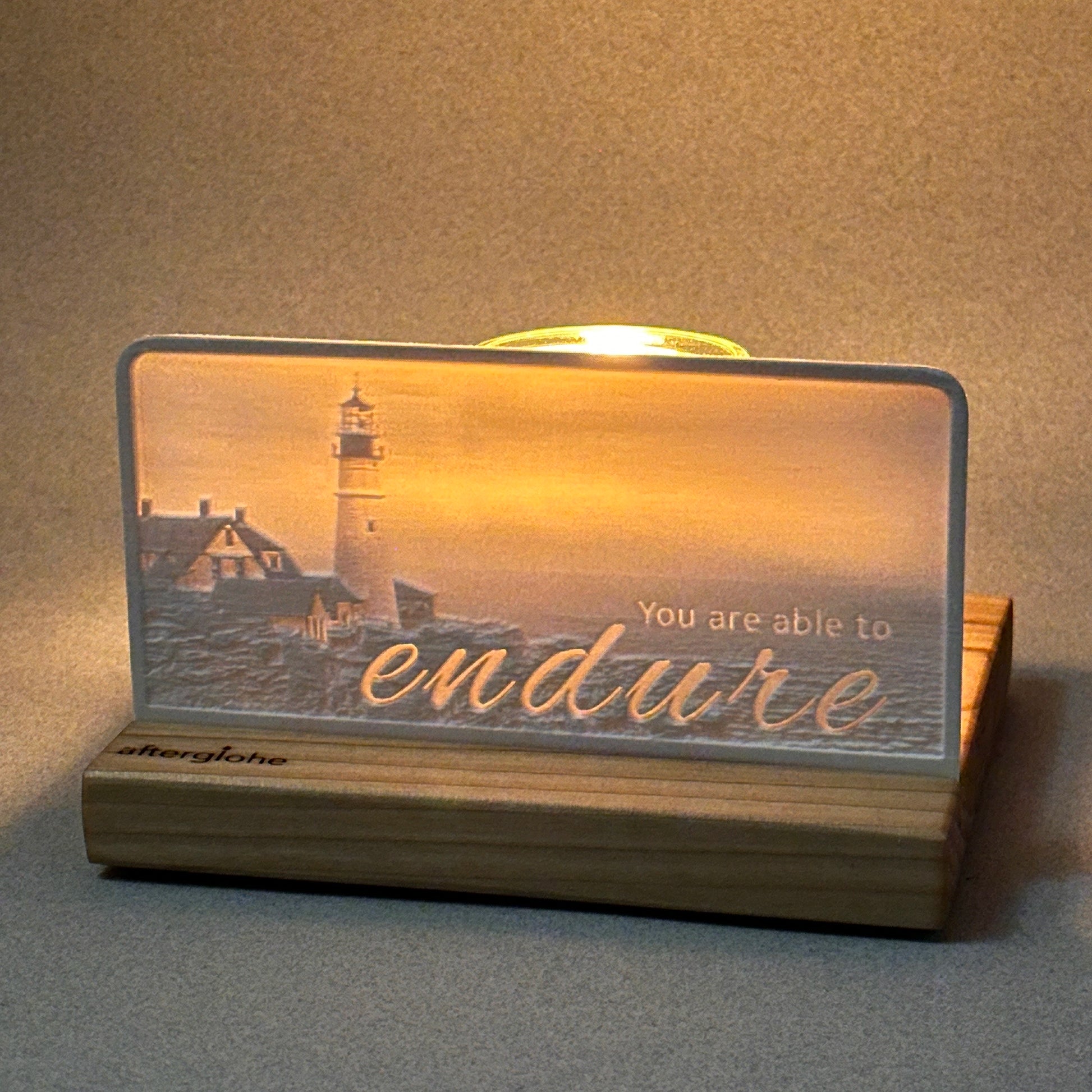 You are able to endure | Candle Lit Photo Canvas
