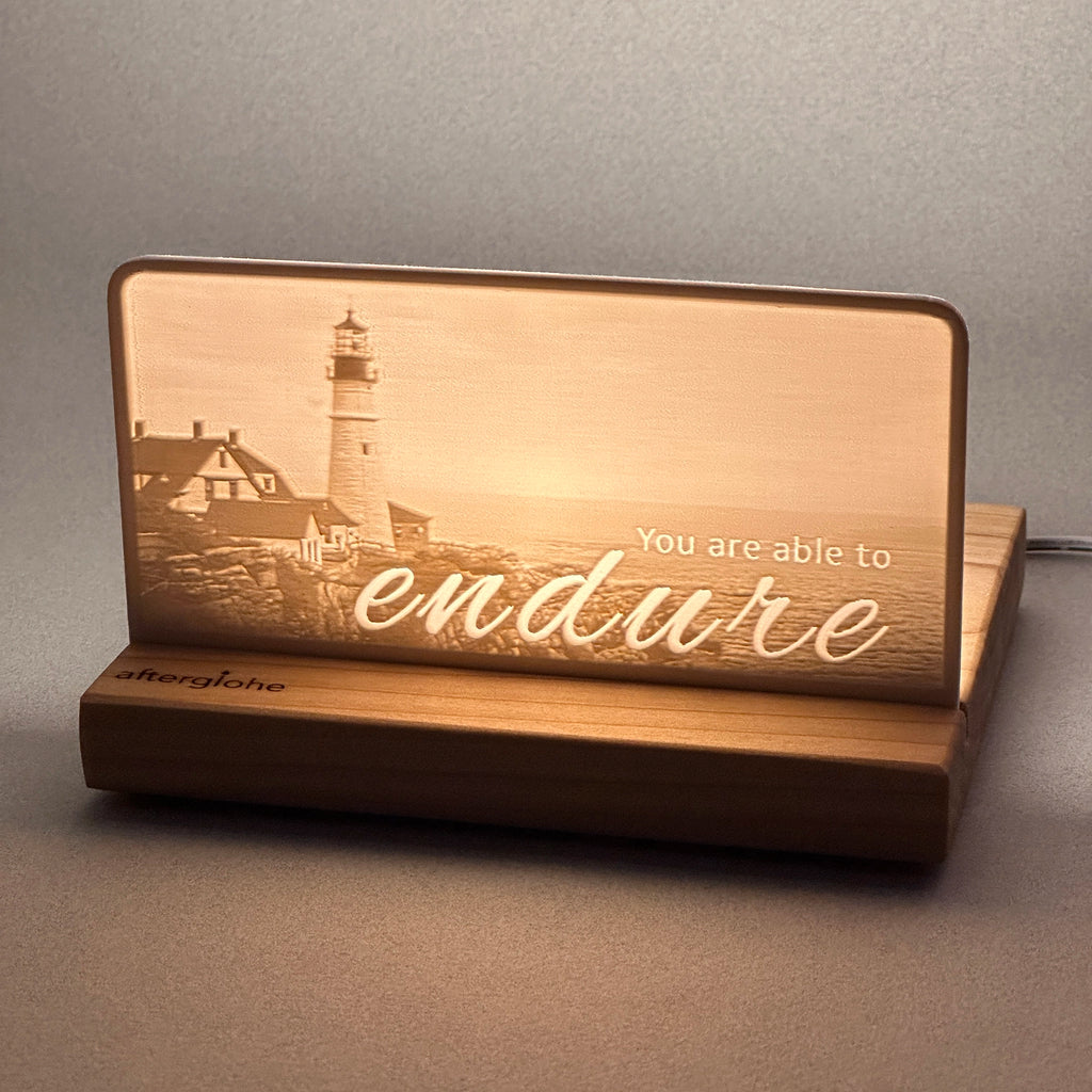 You are able to endure | Candle Lit Photo Canvas
