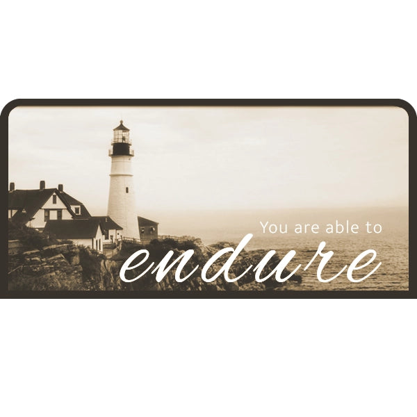 You are able to endure | Candle Lit Photo Canvas