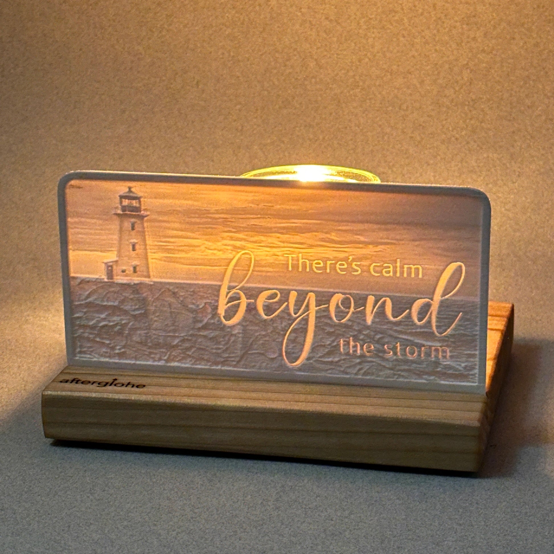There's calm beyond the storm | Candle Lit Photo Canvas