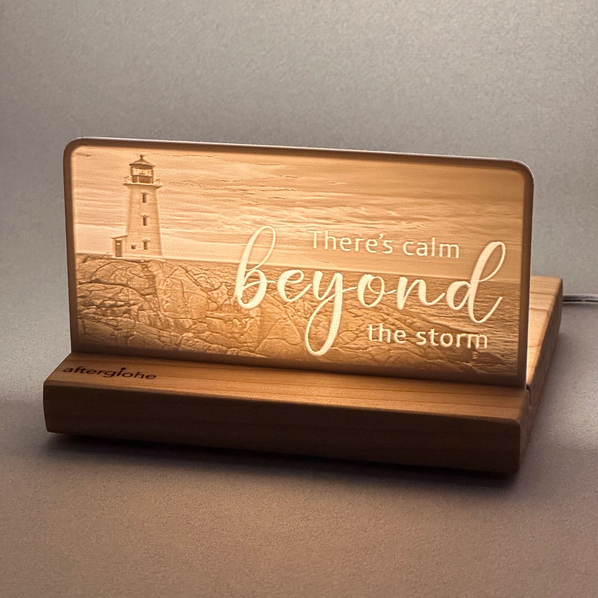 There's calm beyond the storm | Candle Lit Photo Canvas