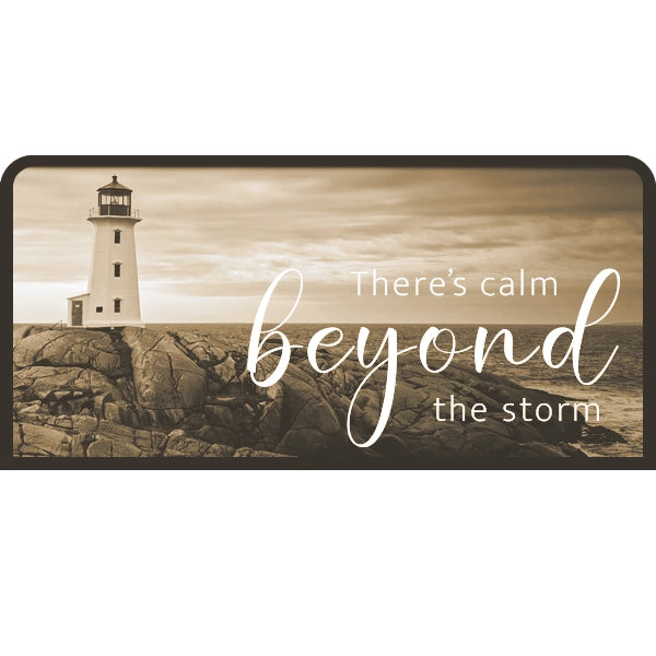 There's calm beyond the storm | Candle Lit Photo Canvas