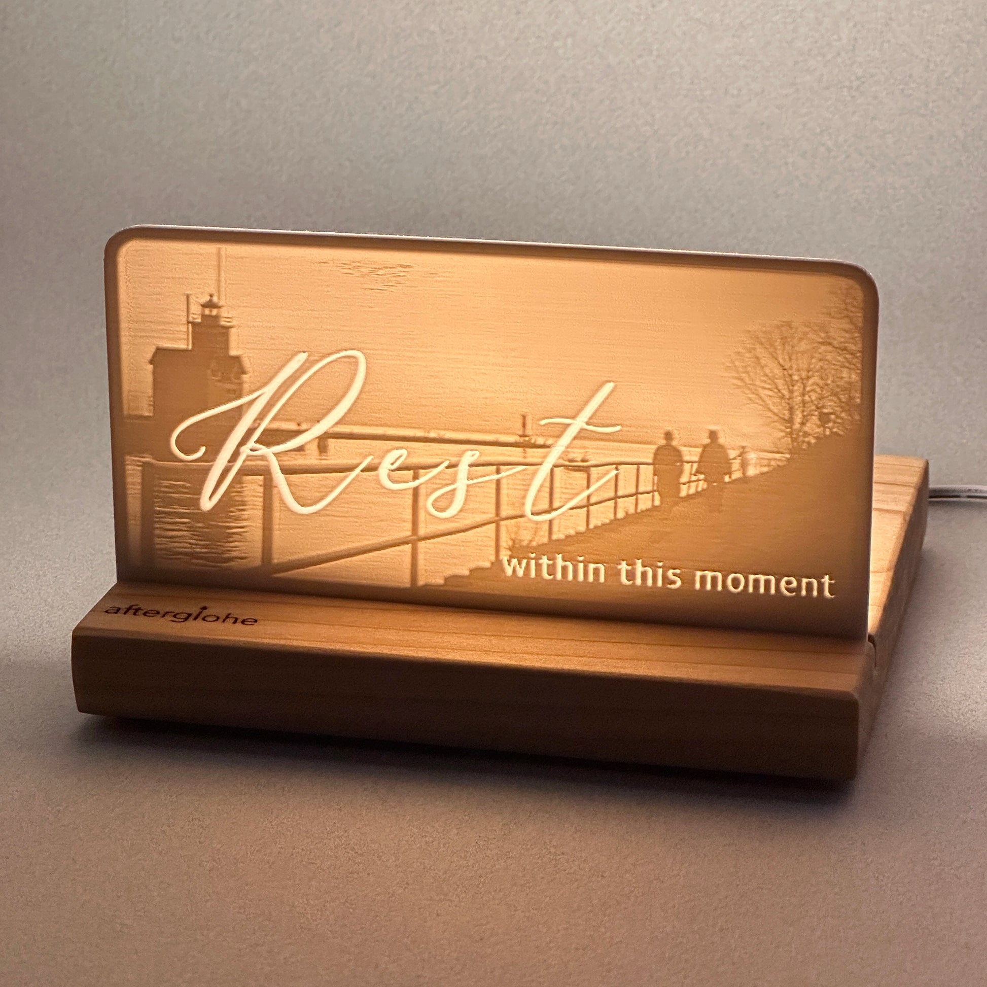 Rest within this moment | Candle Lit Photo Canvas