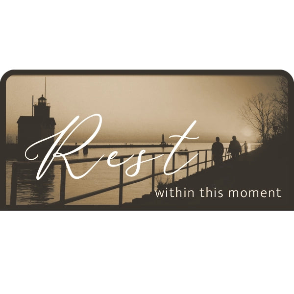 Rest within this moment | Candle Lit Photo Canvas