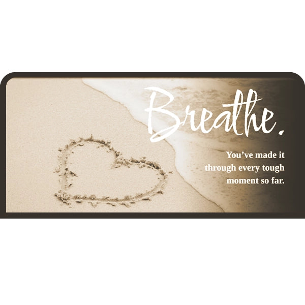 Breathe. You've made it through every tough moment so far. | Candle Lit Photo Canvas