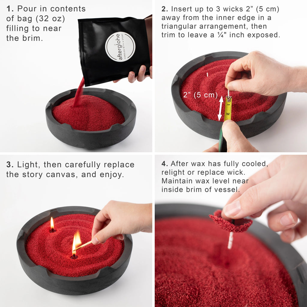 SILHOUETTE Concrete Base—Candles, Sand Wax, Floating Candles