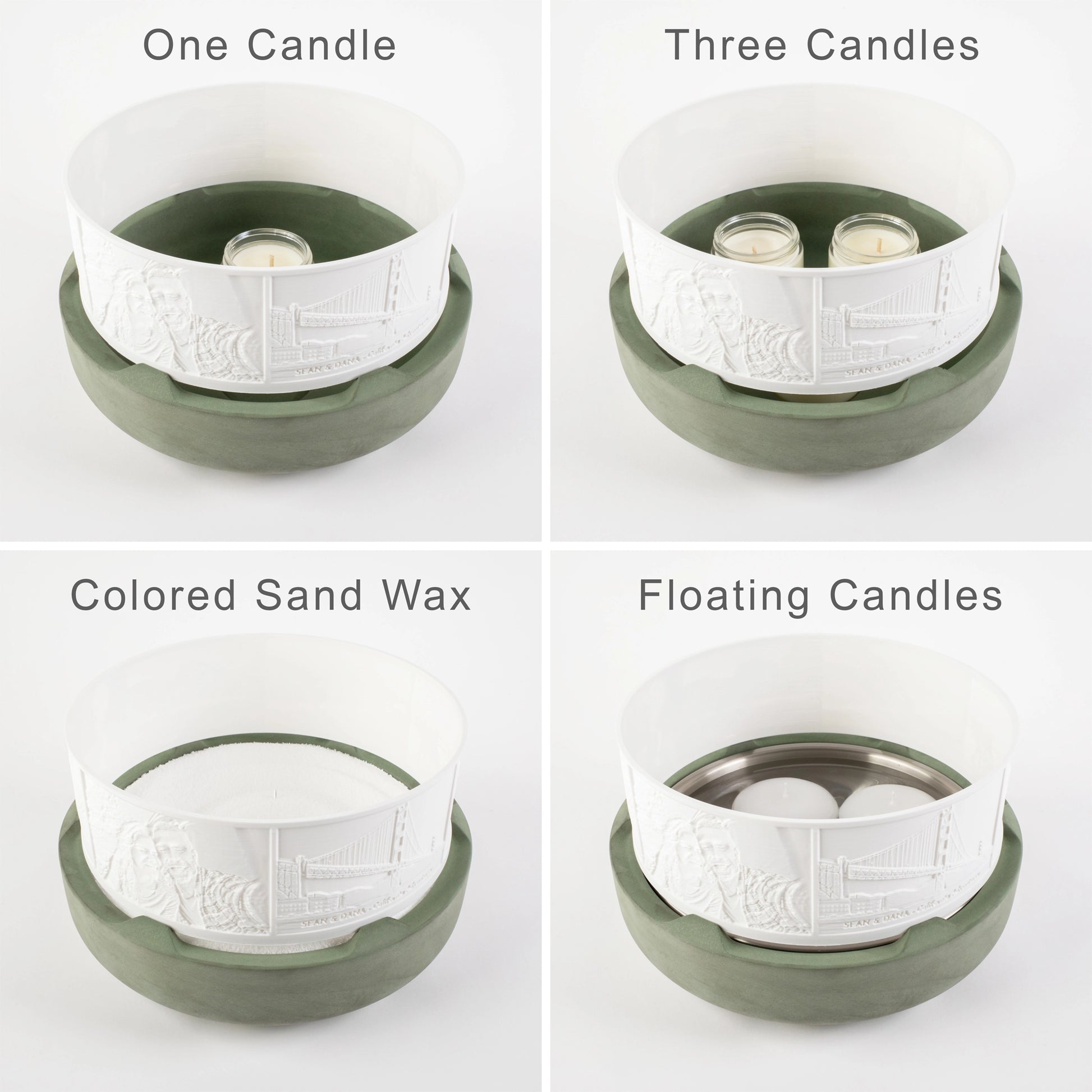 SILHOUETTE Concrete Base—Candles, Sand Wax, Floating Candles