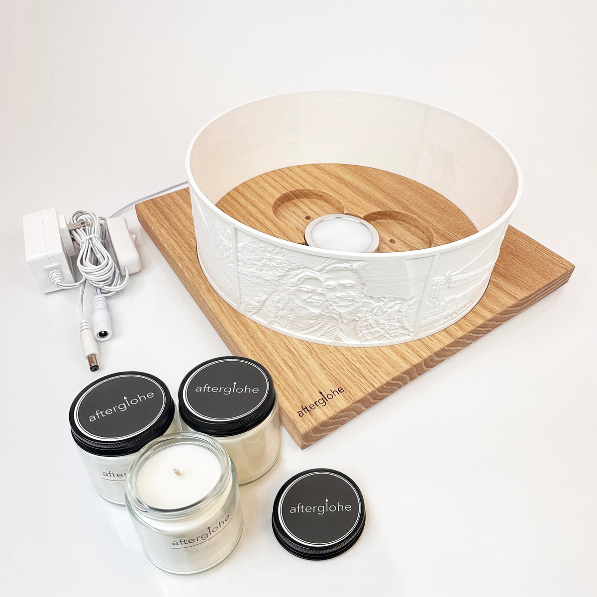 Halo Grande—Wood Base