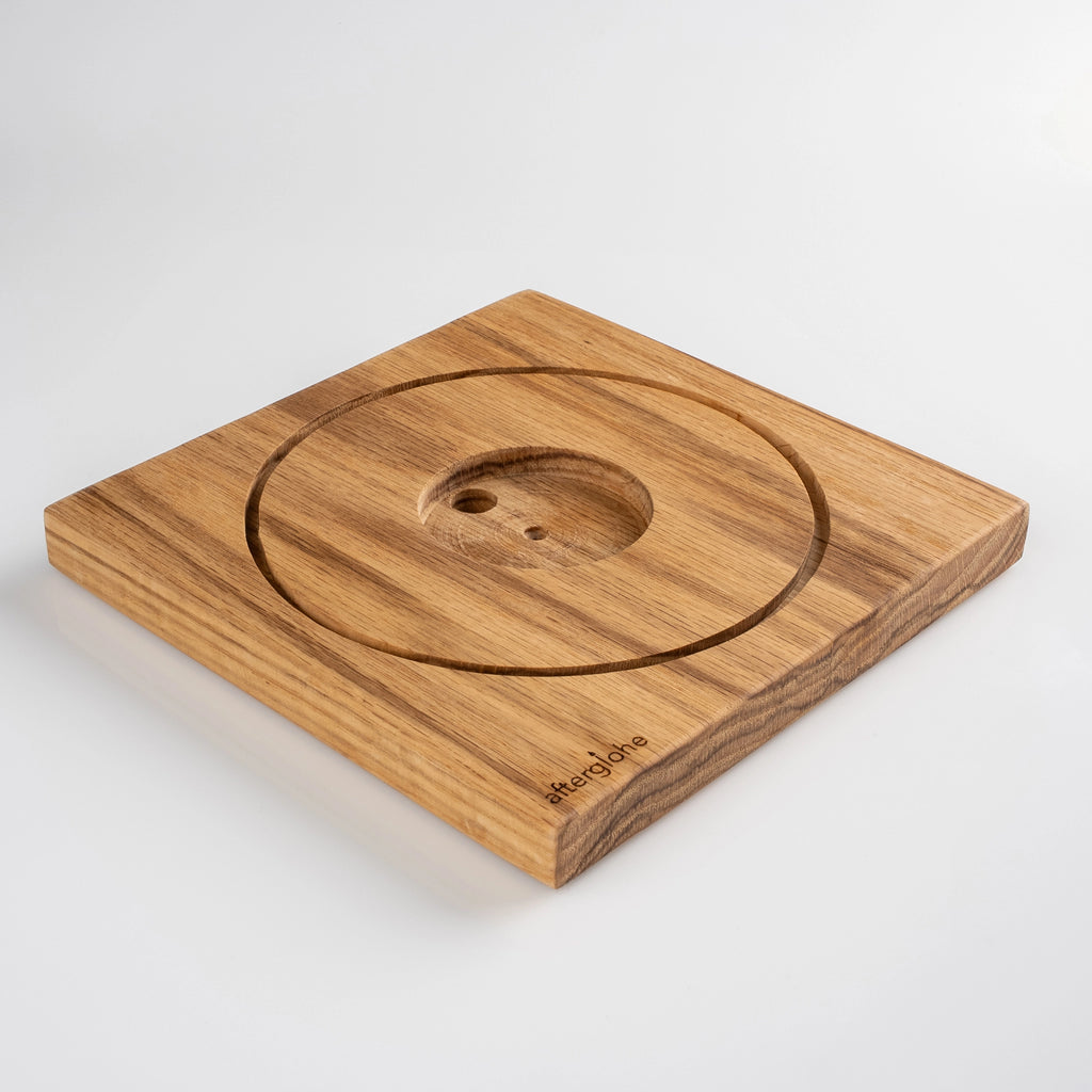 Wood base for the Halo photo display